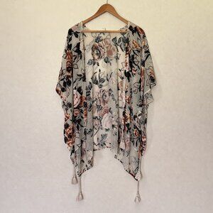 Japna Women’s Floral Kimono Cover Up S